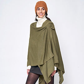 Shoulder Strap Ruana Poncho