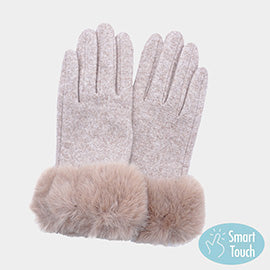 Fuzzy Fur Smart Touch Gloves