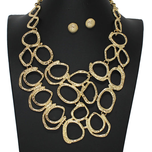 Hammered Metal Necklace