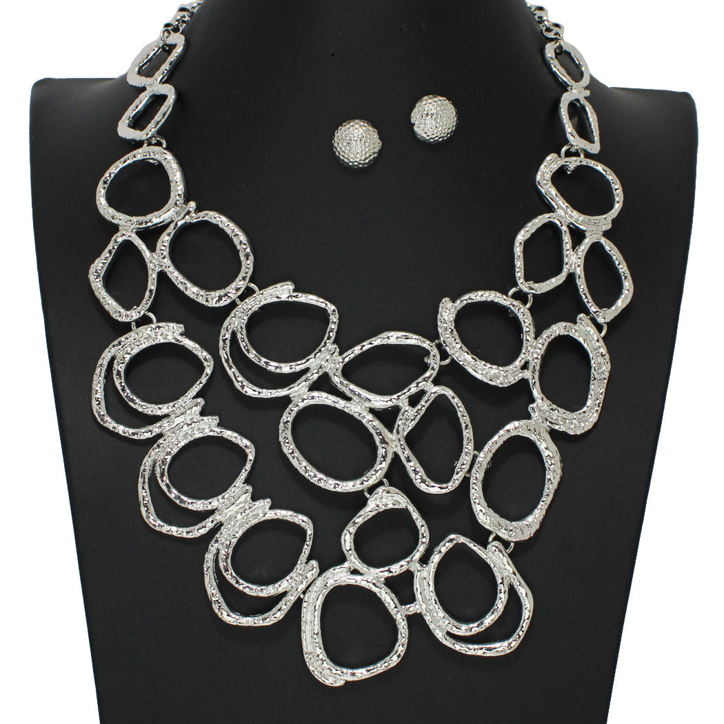 Hammered Metal Necklace