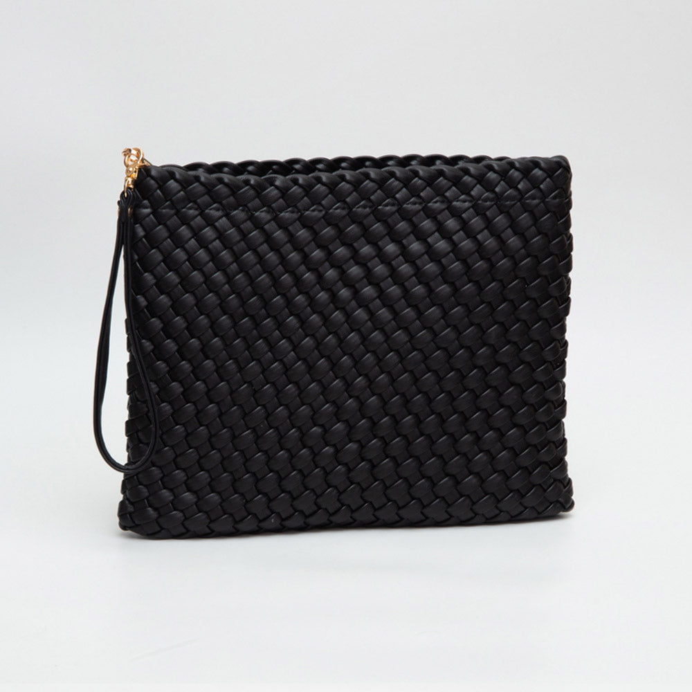 Braided Leather Clutch