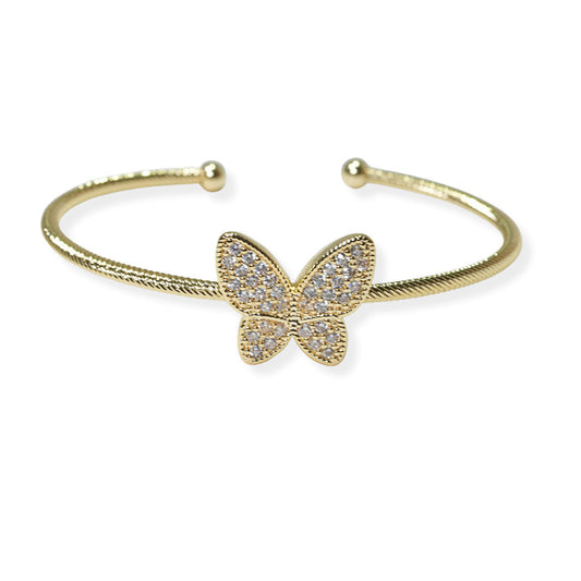 Butterfly Cubic Zirconia Cuff