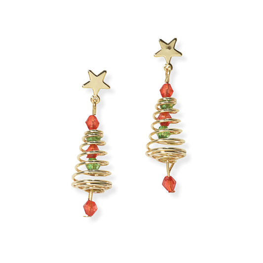 Christmas Tree Wired Earring