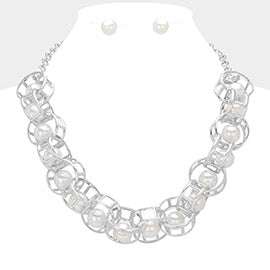 Pearl Link Necklace Set