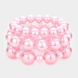 Pearl Strand Stretch Bracelets