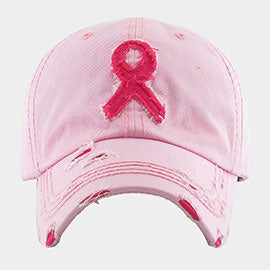 Pink Ribbon Vintage Baseball Cap