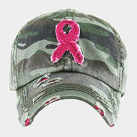 Pink Ribbon Vintage Baseball Cap