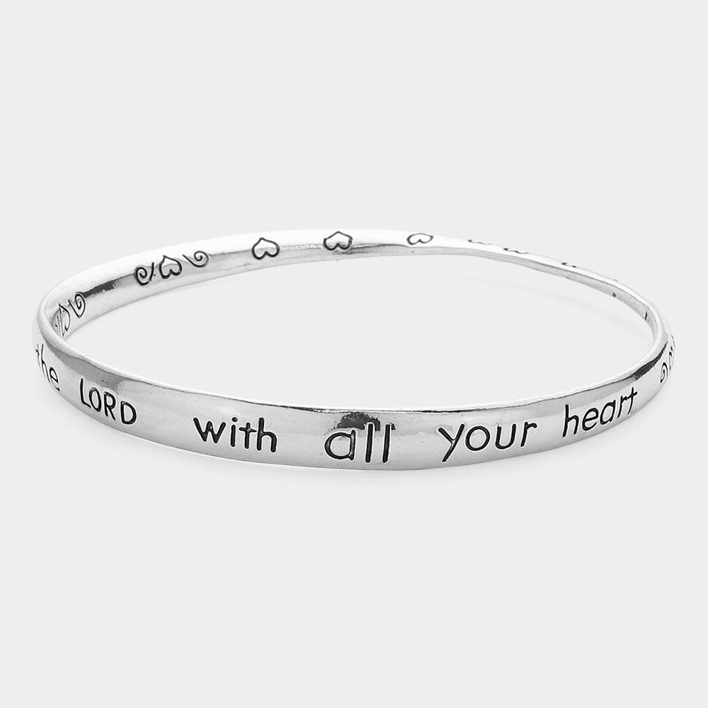 Trust In The Lord Antique  Bangle