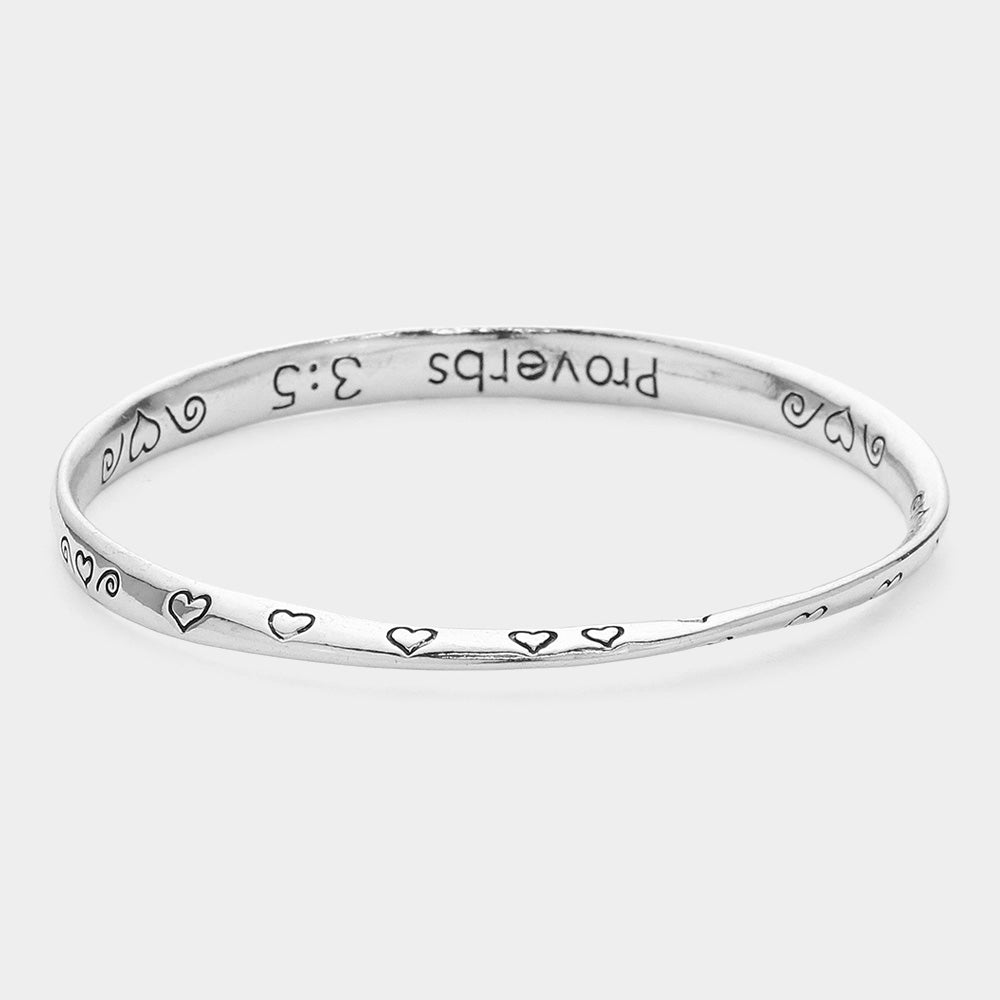 Trust In The Lord Antique  Bangle