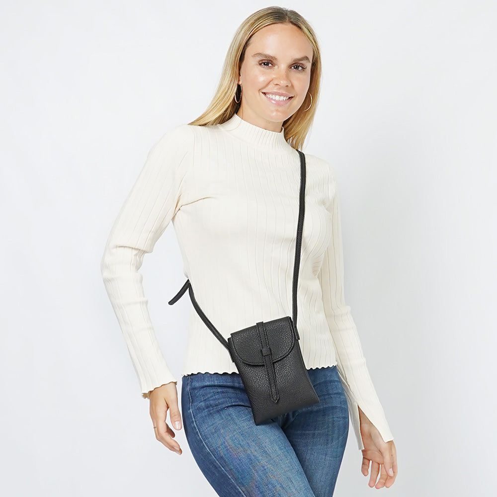 Faux Leather Mini Crossbody