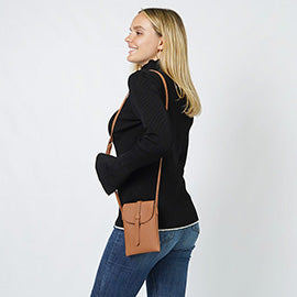 Faux Leather Mini Crossbody