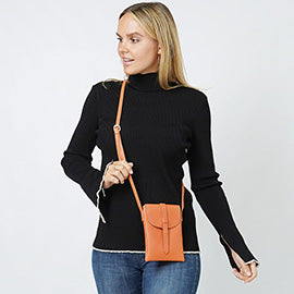 Faux Leather Mini Crossbody