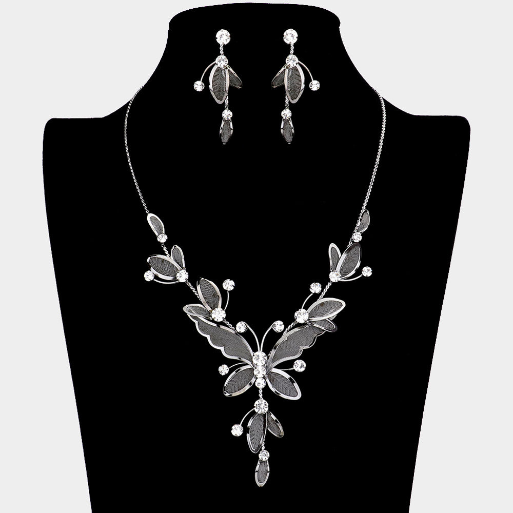 Butterfly Crystal Necklace