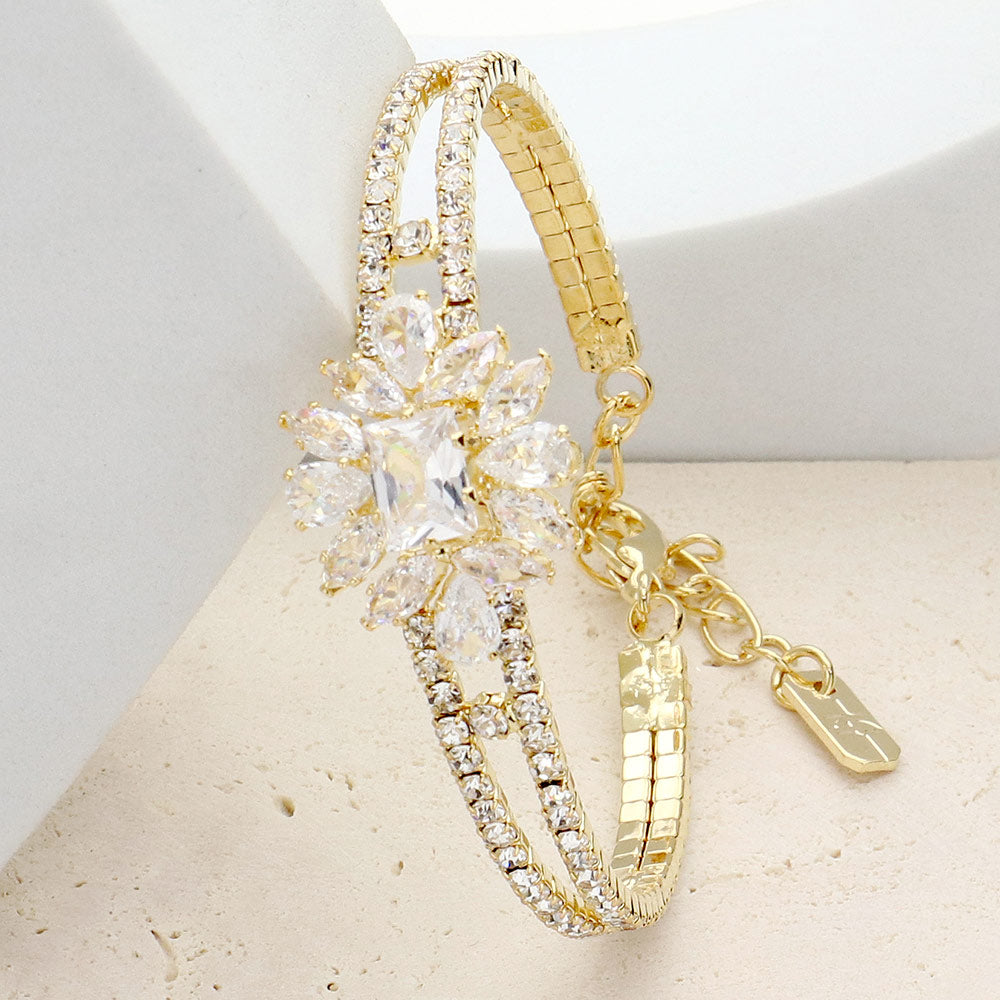 Cluster Flower Pointed Bracelet