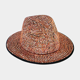 Bling Studded Fedora Hat