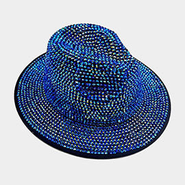 Bling Studded Fedora Hat