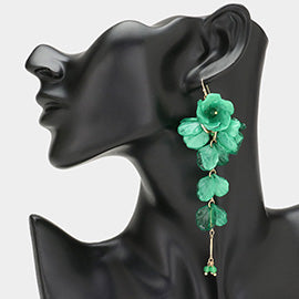 Flower Petal Dropdown Earrings