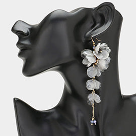 Flower Petal Dropdown Earrings