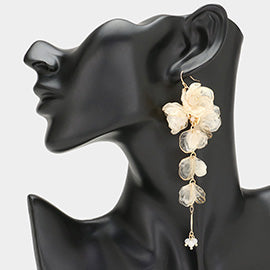 Flower Petal Dropdown Earrings