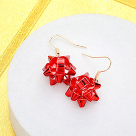 Gift Bow Dangle Earrings