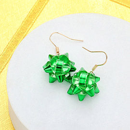 Gift Bow Dangle Earrings