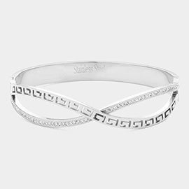 Stainless Steel Infinity Bangle Bracelet