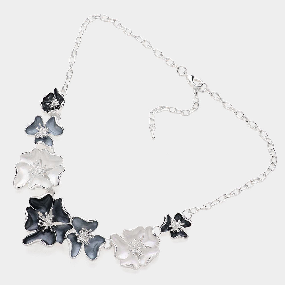 Flower Necklace Set