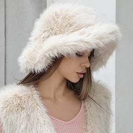 Faux Fur Bucket Hat