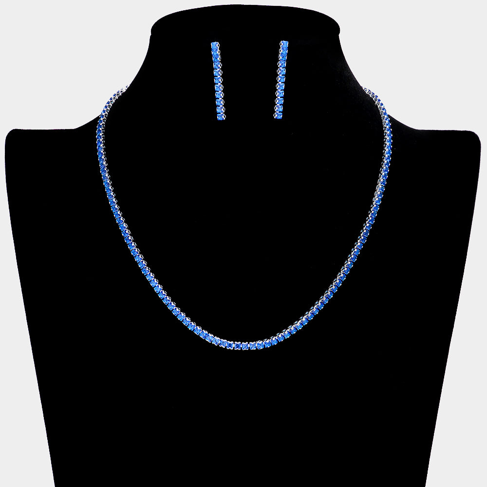 Rhinestone Necklace Set