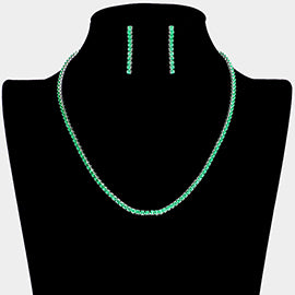 Rhinestone Necklace Set