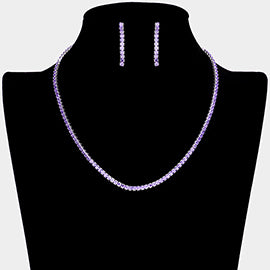 Rhinestone Necklace Set