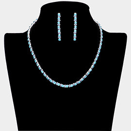 Rhinestone Necklace Set